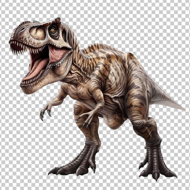 Cute tyrannosaurus dinosaur isolated