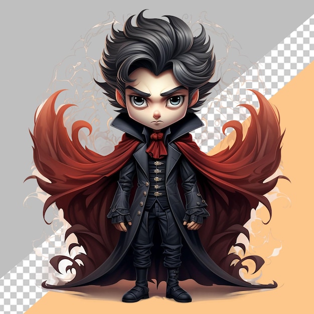 PSD cute vampire character