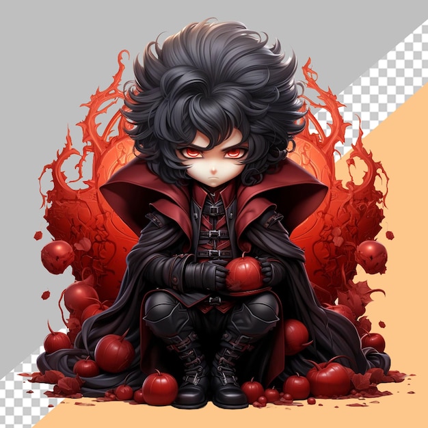 PSD cute vampire character