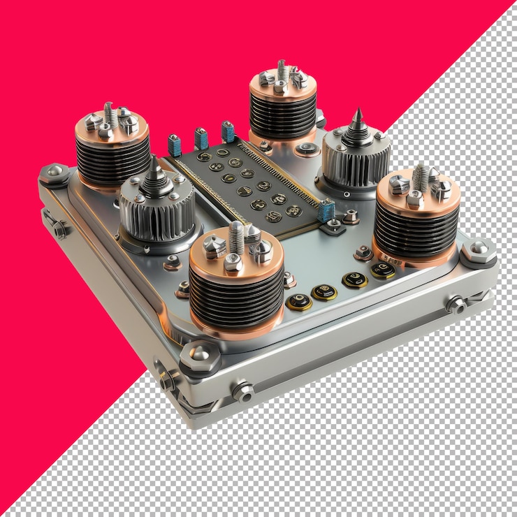 PSD cute voltage suppressor 3d isolated render transparent background png psd