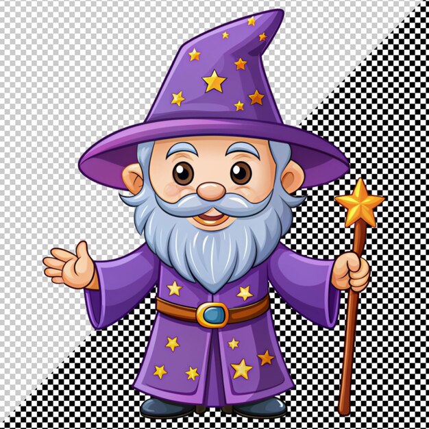 PSD cute wizard