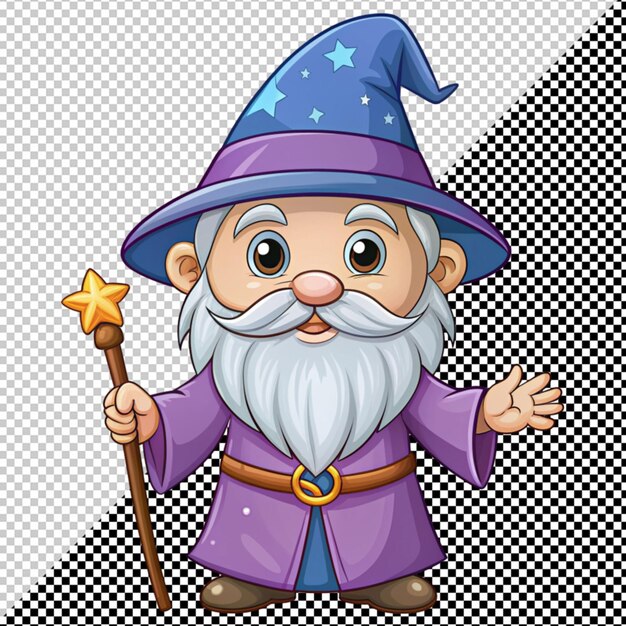 PSD cute wizard