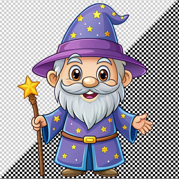 PSD cute wizard