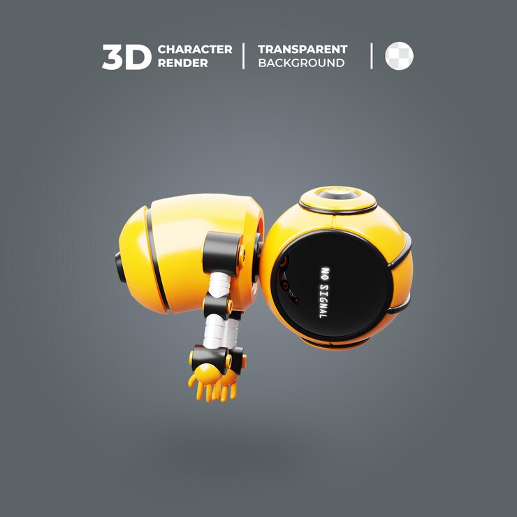 かわいい黄色のロボット ロスト シグナル