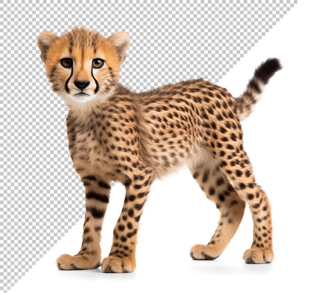 PSD cute young cheetah cub