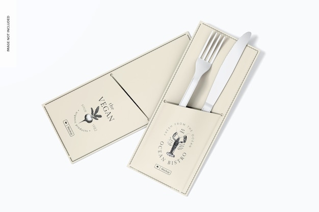 Cutlery Holder Set Mockup