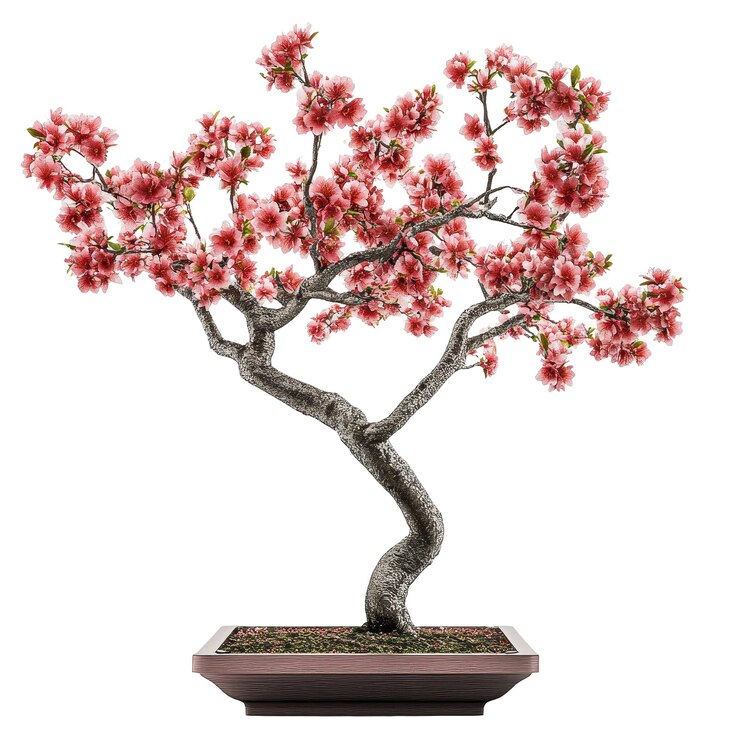 PSD cutout archviz cherry blossom psd file transparent background