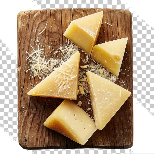 PSD a cutting board with cheese and cheese on it
