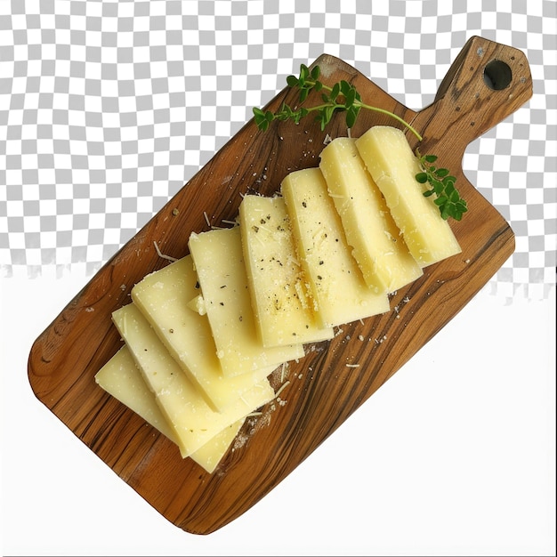 PSD una tavola da taglio con formaggio e prezzemolo
