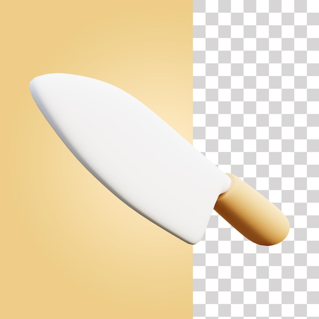 Cutting knife 3d icon