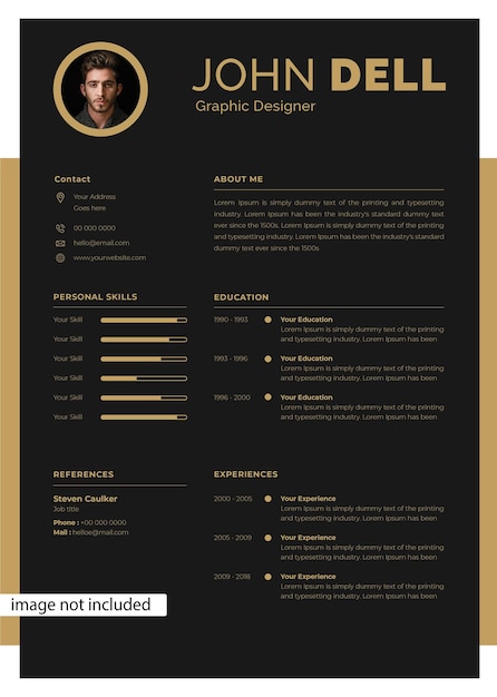 PSD cv template design 18