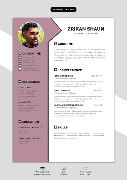 cv template style