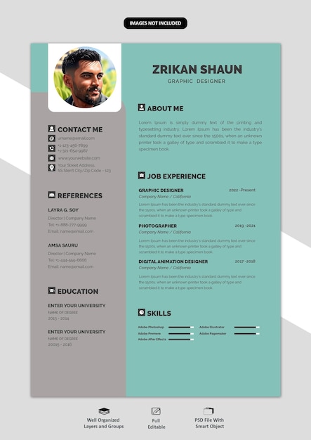 cv template style