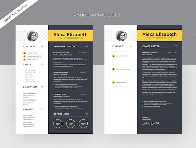 PSD cv-templates hervatten