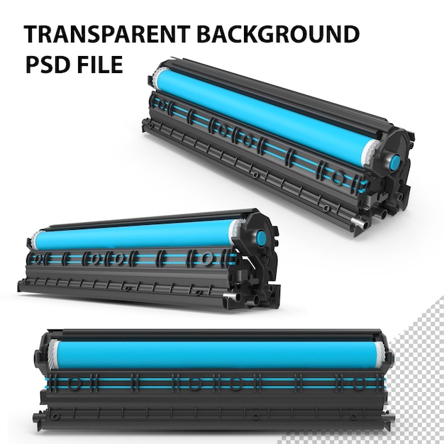 Cyan printer toner cartridge png