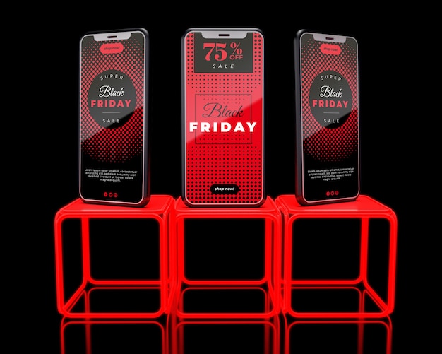 PSD cyber advertising on black friday day