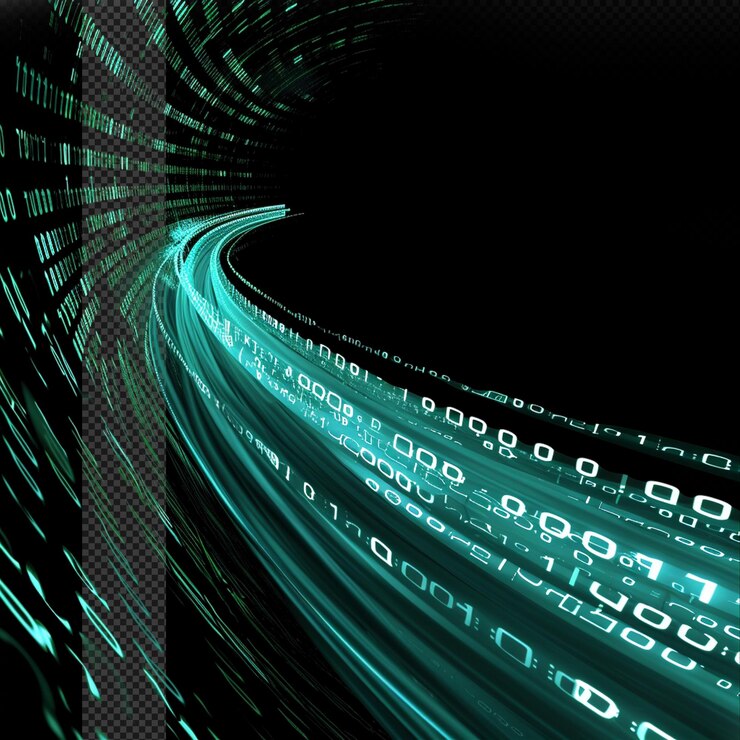 PSD cyber data transmission light effect