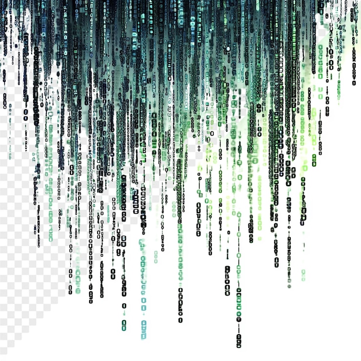PSD cyber monday binary code psd with futuristic cyber effects perfect for techthemed sale promotions