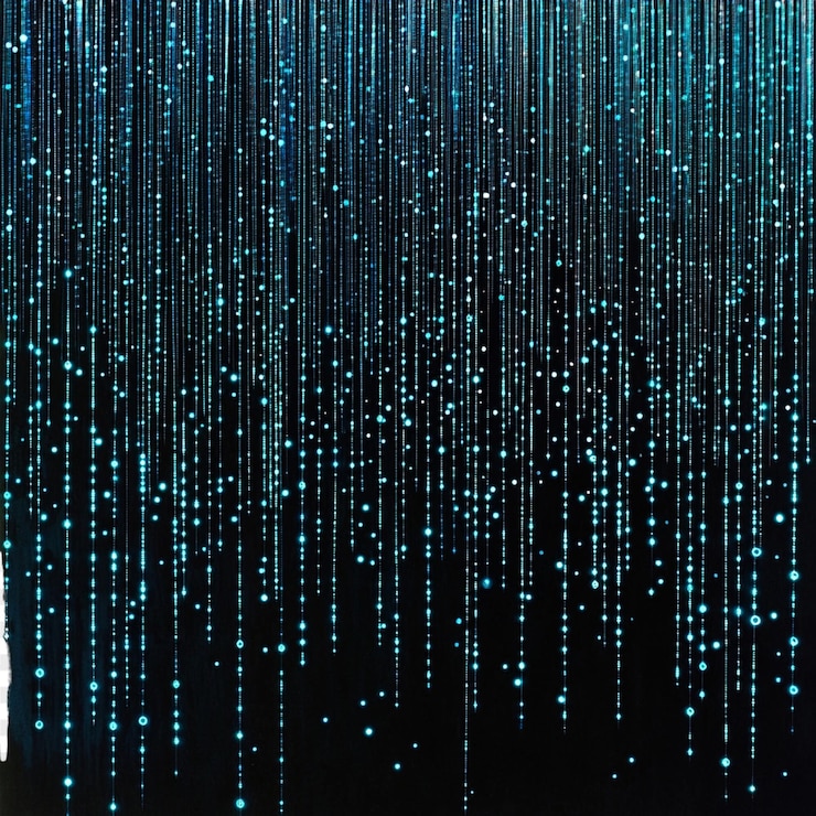 PSD cyber monday binary code psd with futuristic cyber effects perfect for techthemed sale promotions