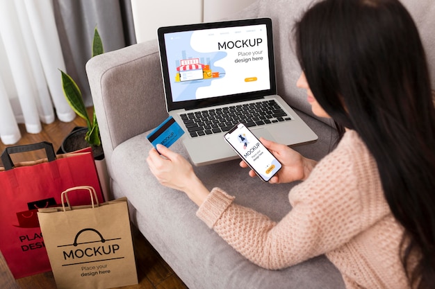 cyber monday concept mock-up