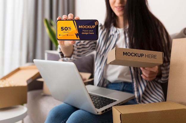 cyber monday concept mock-up