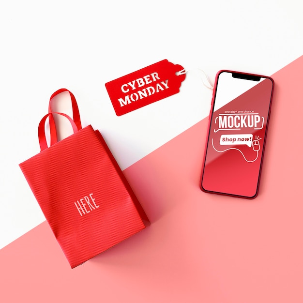 PSD mock-up di promozione del cyber lunedì