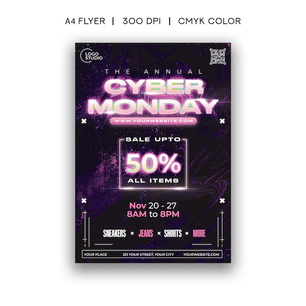 PSD cyber monday sale flyer