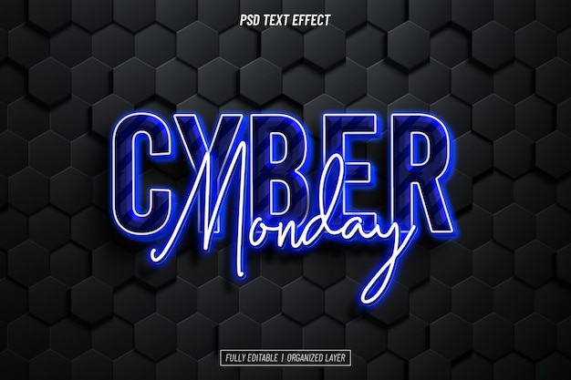 Cyber Monday-teksteffekt