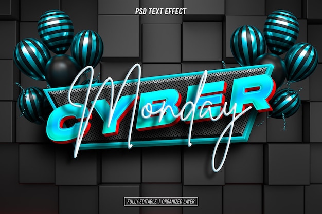 Cyber Monday-teksteffekt