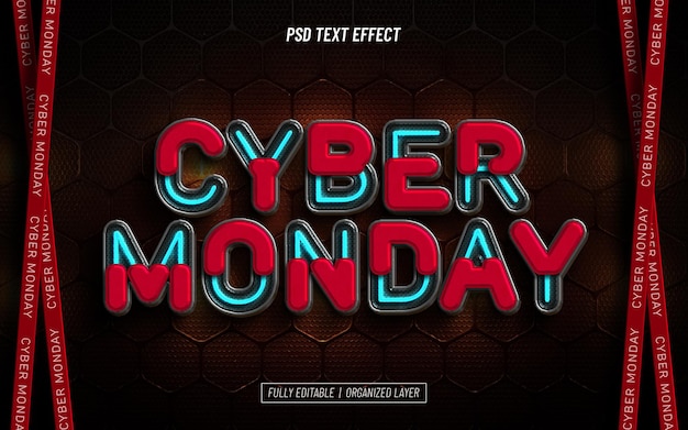 Cyber Monday-teksteffekt