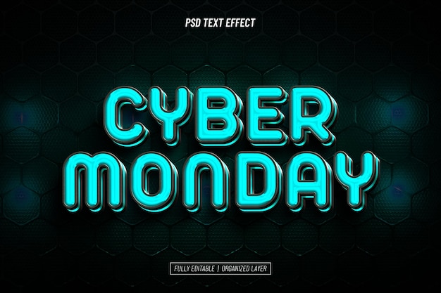 Cyber Monday-teksteffekt