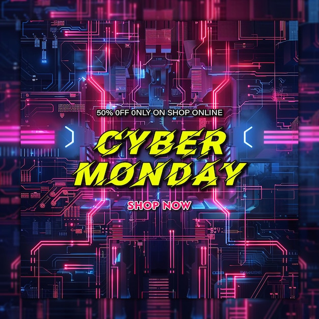 PSD cyber monday text discount background discount offer special offer deal of the day