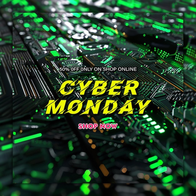 PSD cyber monday text discount background discount offer special offer deal of the day