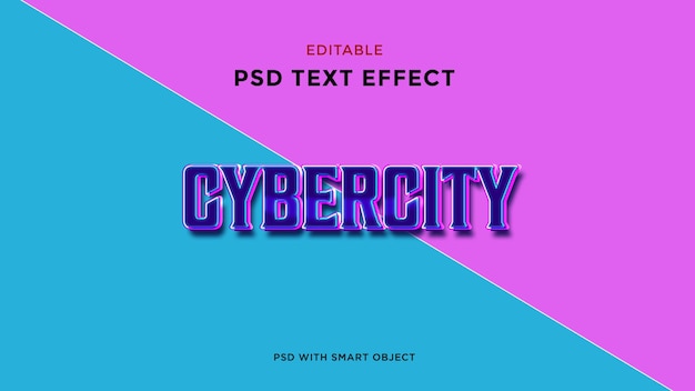 Cyber psd-teksteffect