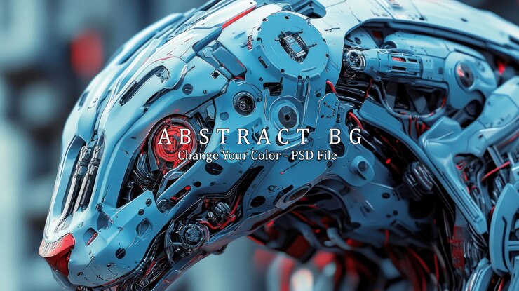 PSD cybernetic animal head