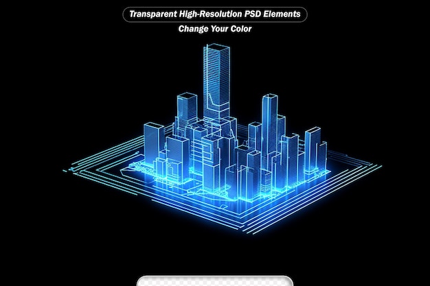 PSD cyberpunk ai circuit board technology background