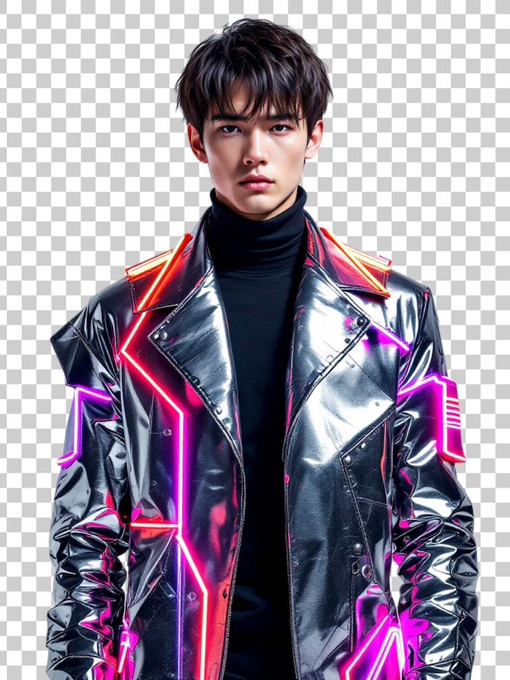 PSD 사이버크 패션 모델