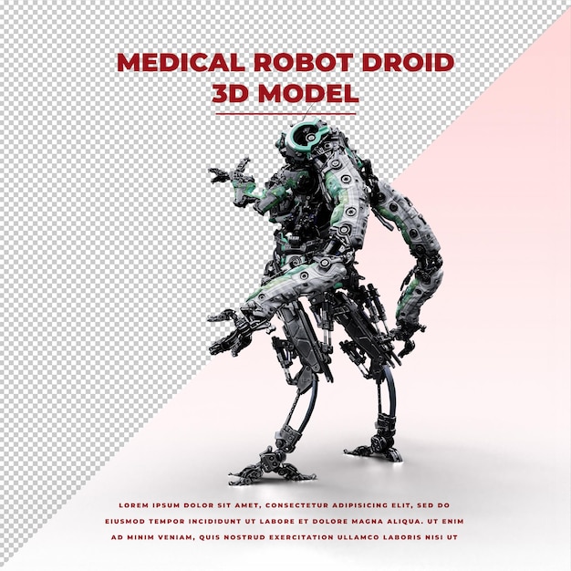 Cyberpunk Future Tech Medische Robot Droid