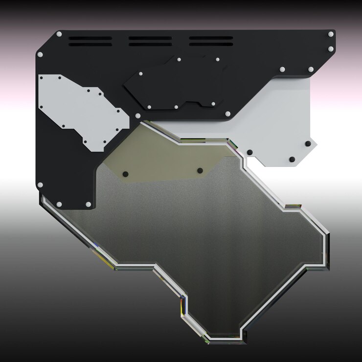 PSD cyberpunk shield design futuristic tech armor