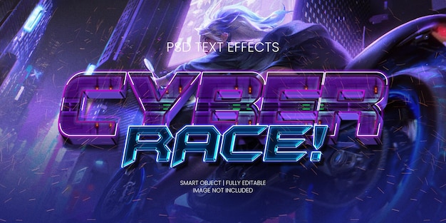 CYBERRACE! TEKST EFFECT