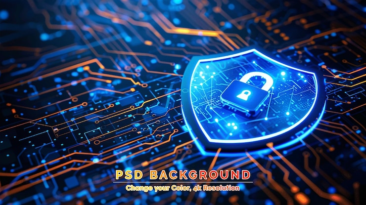 PSD cybersecurity data protection technology concept internet connection
