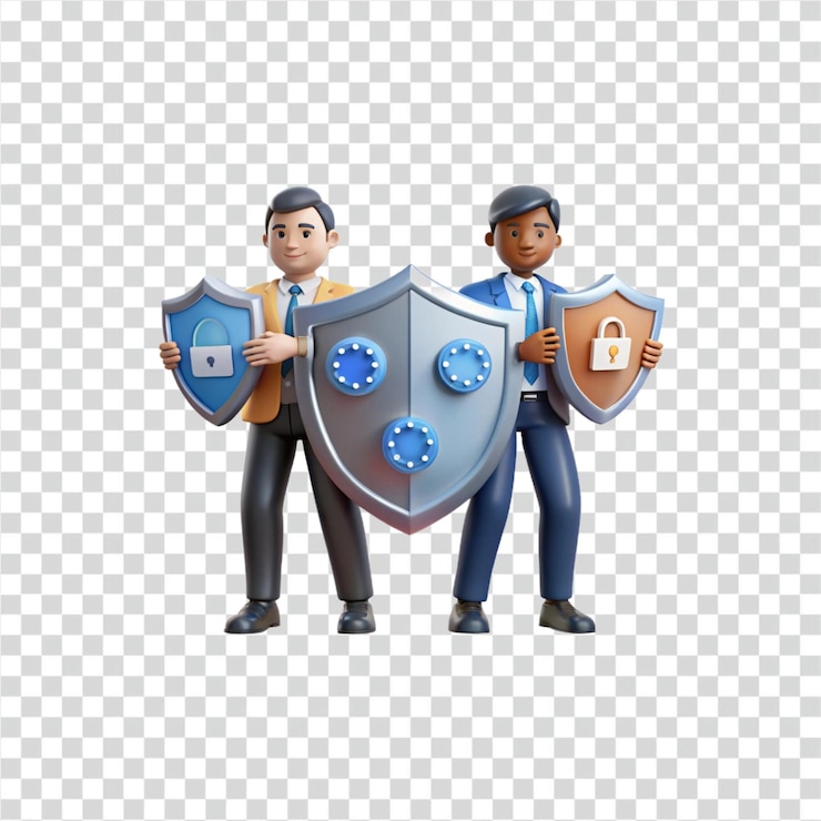 PSD cybersecurity protection shields digital locks for data safety
