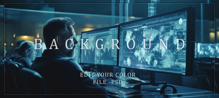 PSD cybersecurity specialist monitoring global network