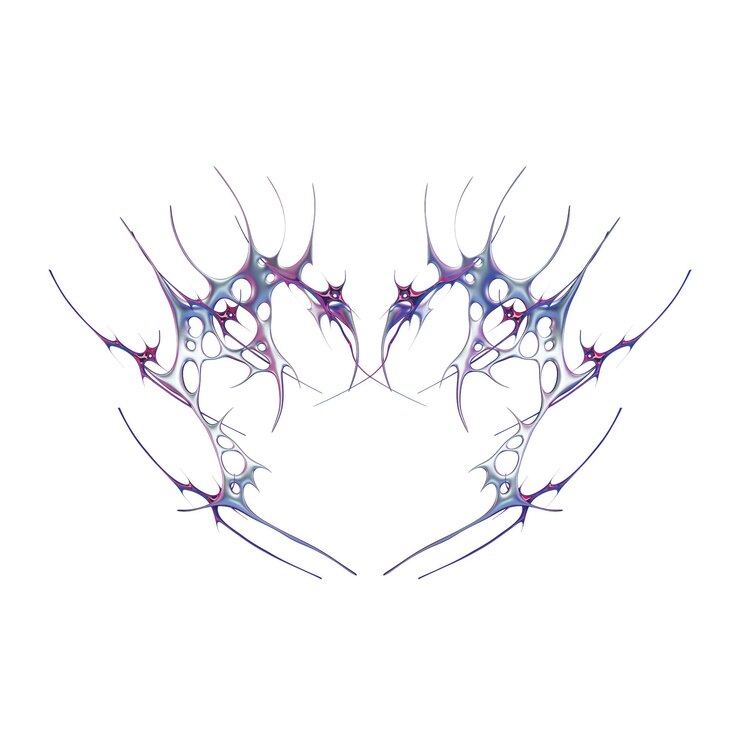 PSD cybersigil chrome ilustration