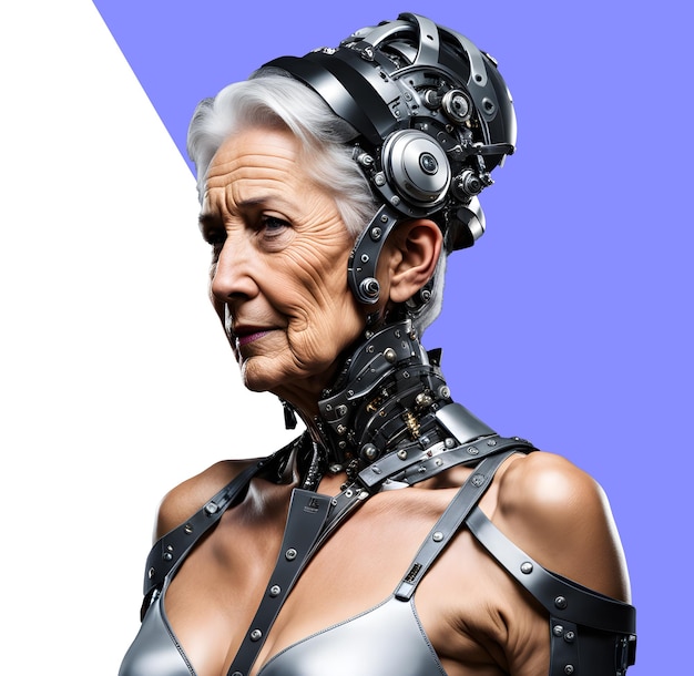 PSD cyborg old person