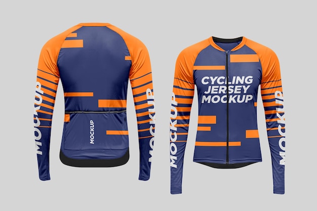 Cycling jersey mockup