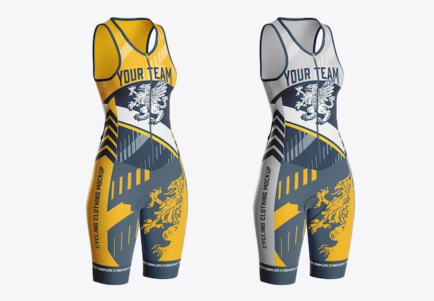 Cycling speed suit mockup