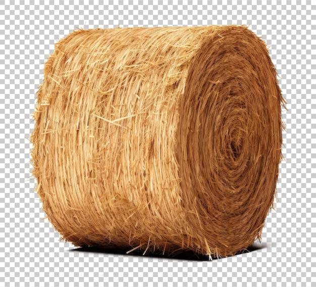 PSD cylinder hay isolated on transparent background