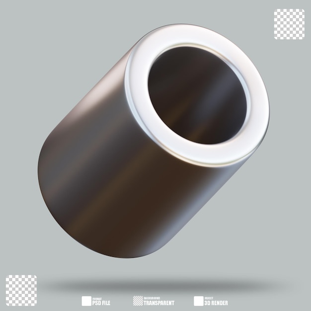 PSD cylinder ilustracji 3d