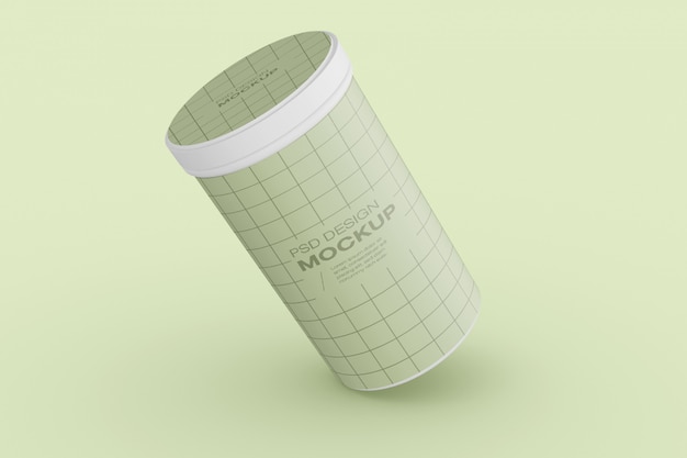 Cylinder Packaging Mockup